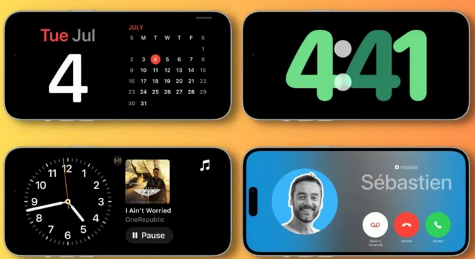 台州苹果手机维修分享iOS17横屏充电待机显示有什么好处 