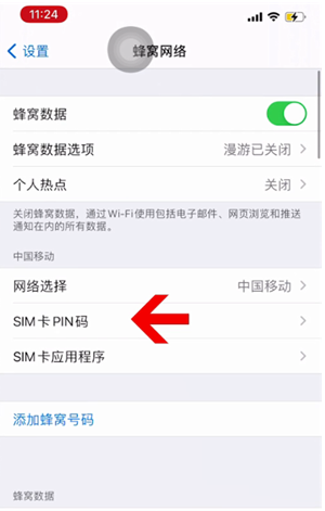 台州苹果14维修网分享如何给iPhone14的SIM卡设置密码 